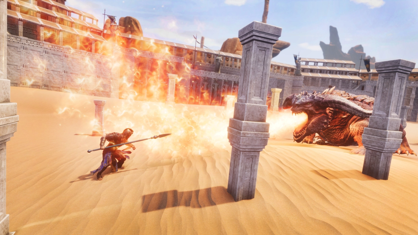 Atmosphere and music in Jewel of the West: golden light, marble, and stately sounds in Conan Exiles