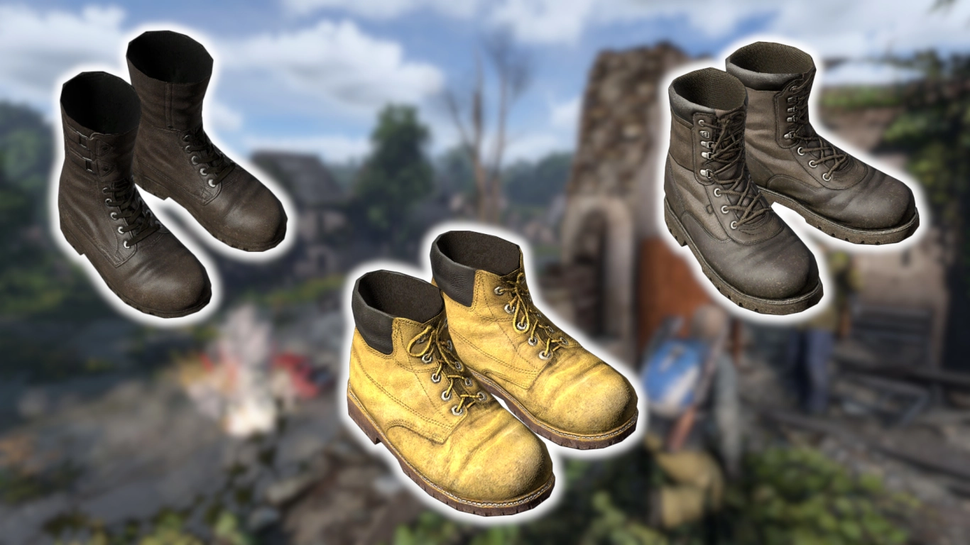 DayZ shoes – Combat Boots, hunting boots, and work boots for quiet movement and warmth