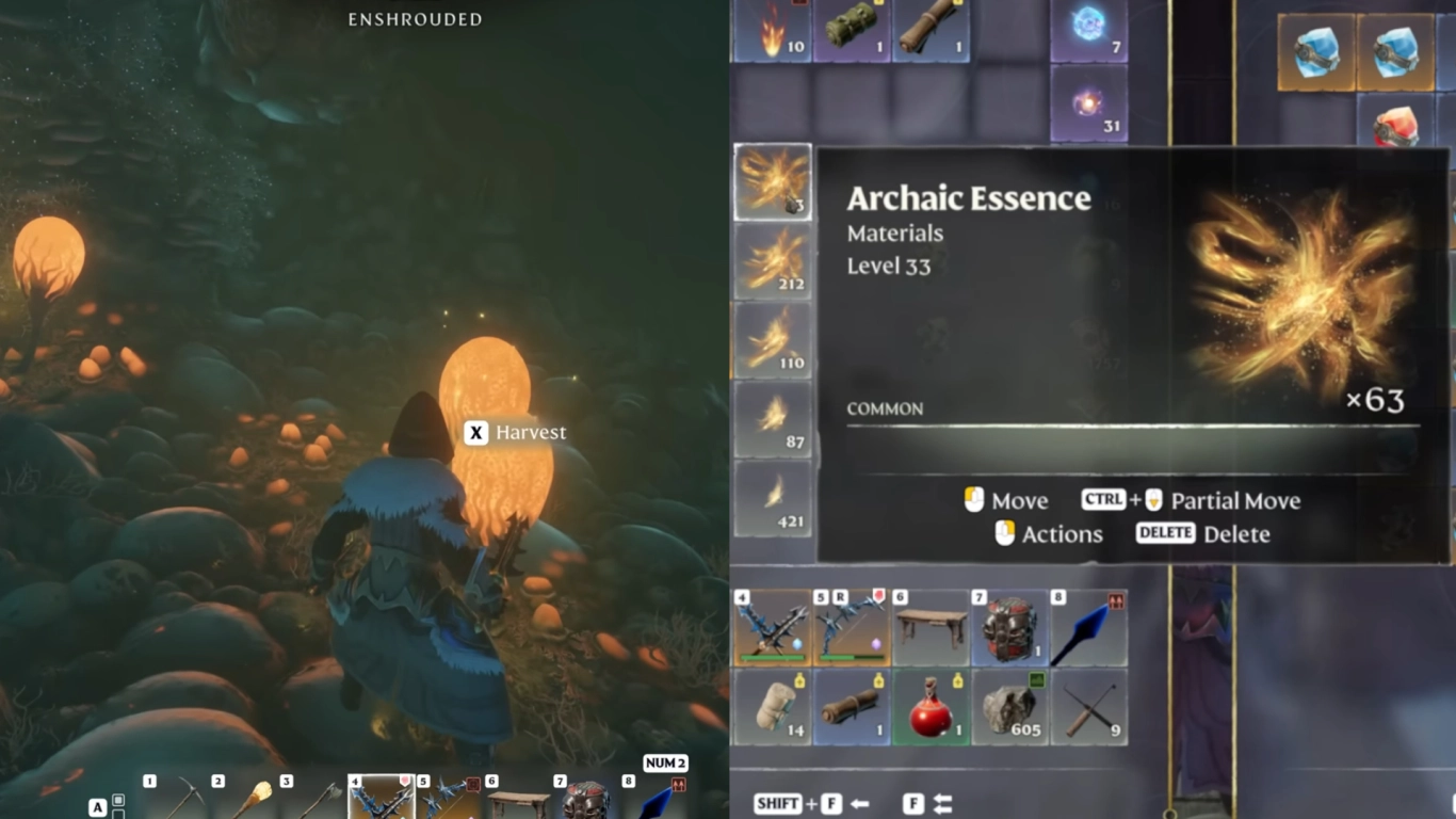 Archaic Essence in Enshrouded: where to find it and how to use it to upgrade gems
