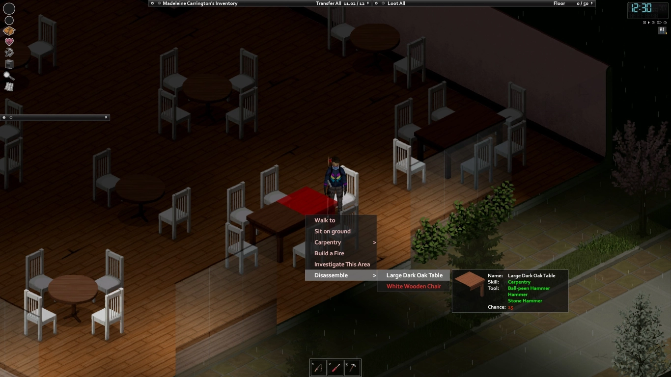 Crafting in Project Zomboid