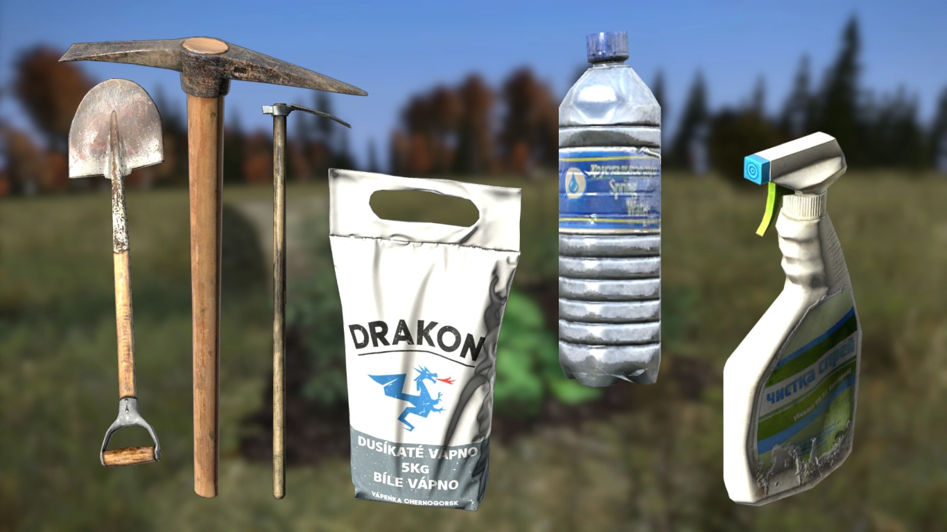 Tools for gardening in DayZ
