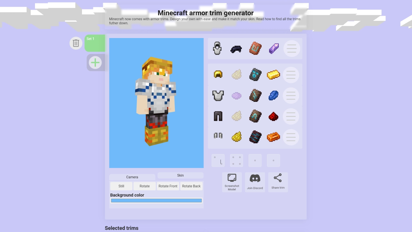 Screenshot of Minetrim