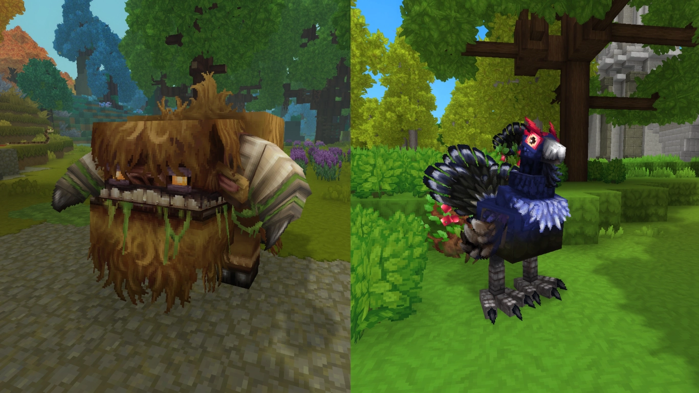 Hytale leather, feathers, and wool farming: animal drops