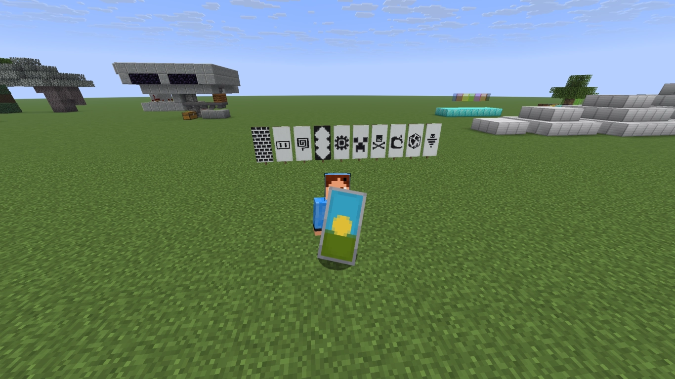 Using banners as shields or markers