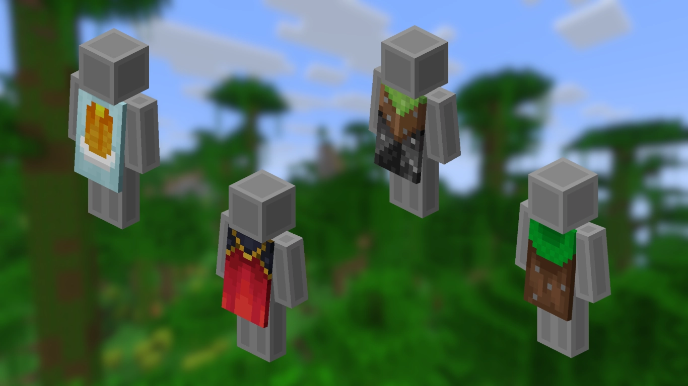 Capes for the Minecraft account: Pan, Migrator, One Vanilla, and Common