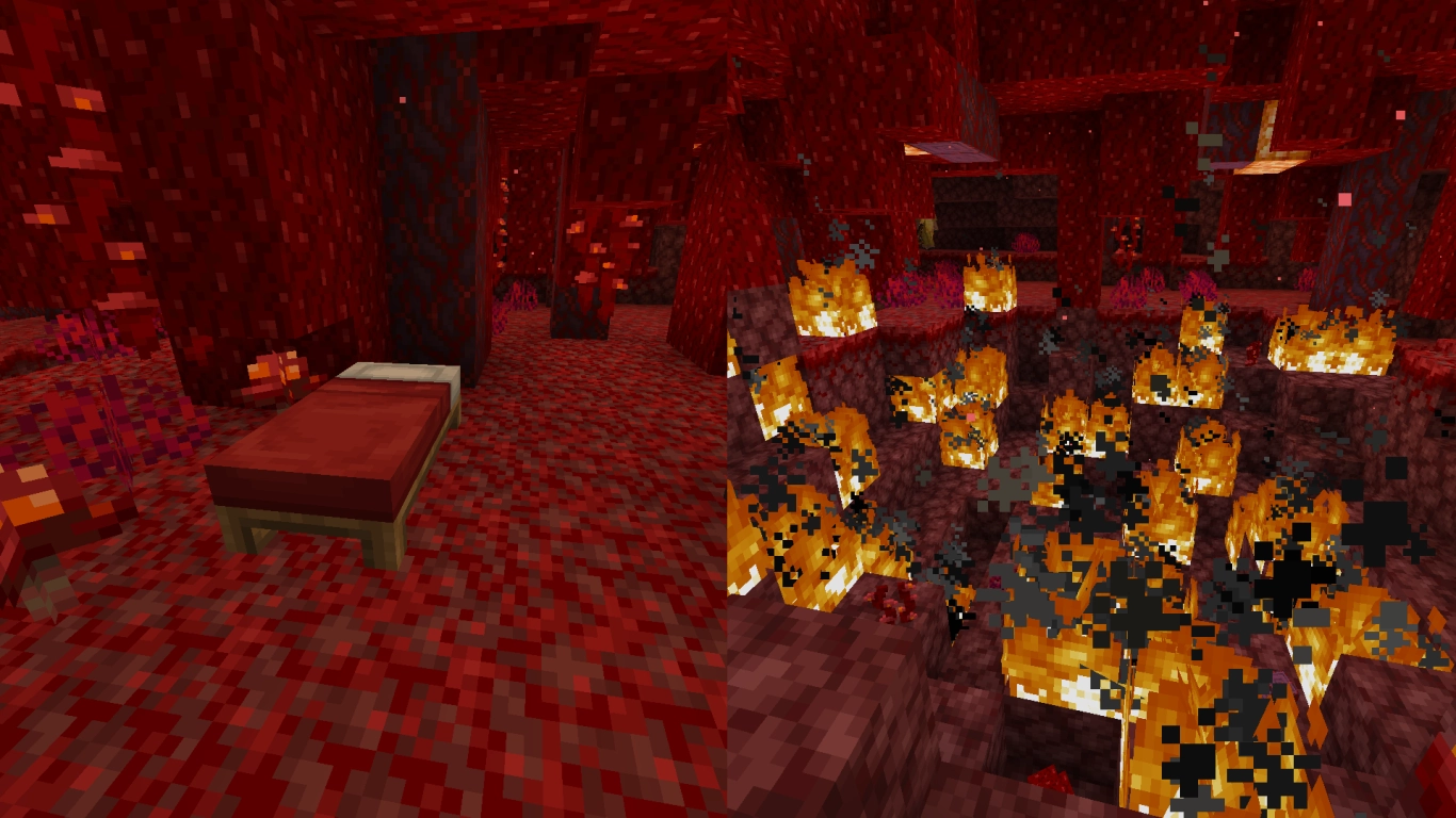 Minecraft Nether and End beds explode avoid sleeping there