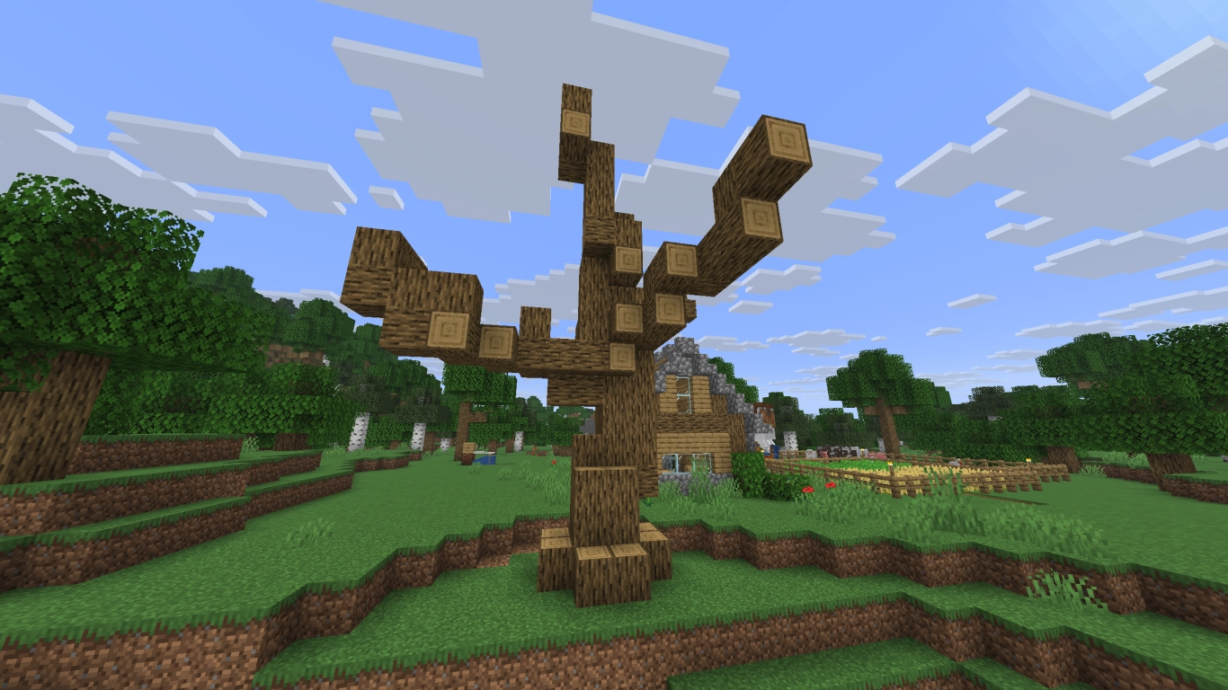 Selection of blocks for the tree trunk