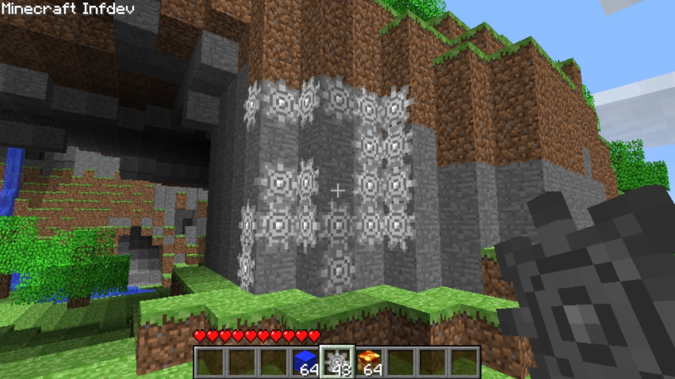 Minecraft gears early Redstone concept