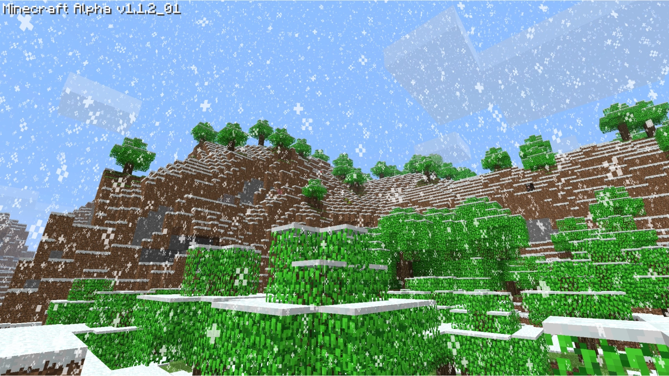Minecraft Winter Mode permanent snow world