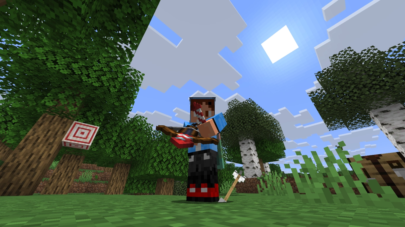 Using firework rockets as crossbow ammo in Minecraft