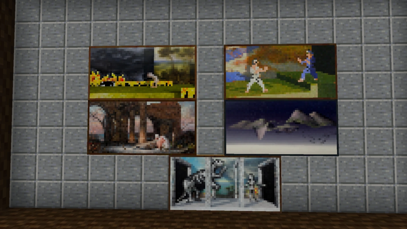 3x4 Minecraft paintings list and meanings