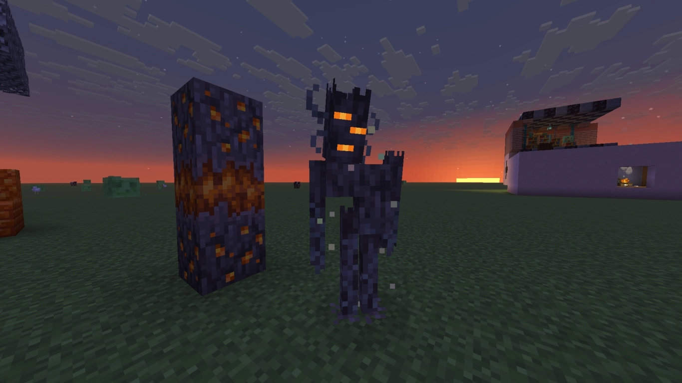 Finding Minecraft resin in the Pale Oak Forest with a Creaking