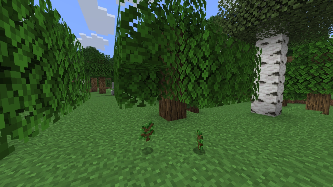Minecraft leaves and sapling drops: Myth about breaking leaves by hand