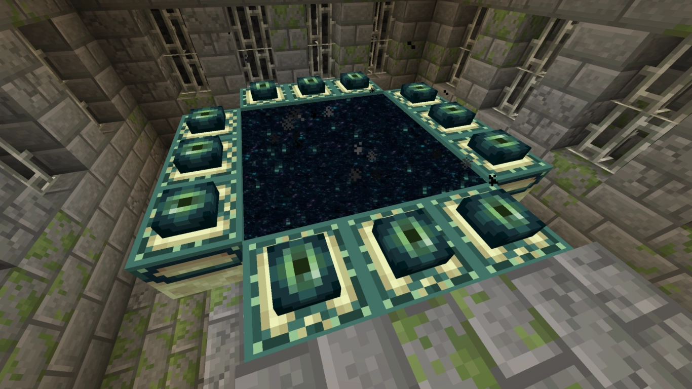 Beating Peaceful – rare seeds with an active End Portal and the dragon fight