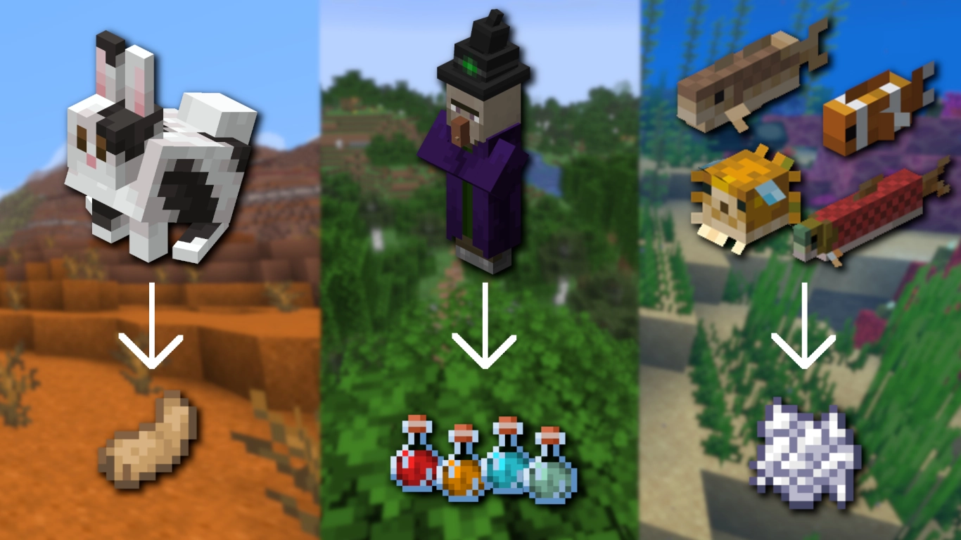 Minecraft Looting III on a sword increases rare mob drops