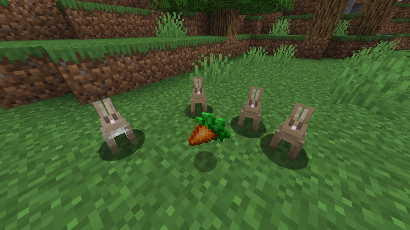 Rabbits in Minecraft