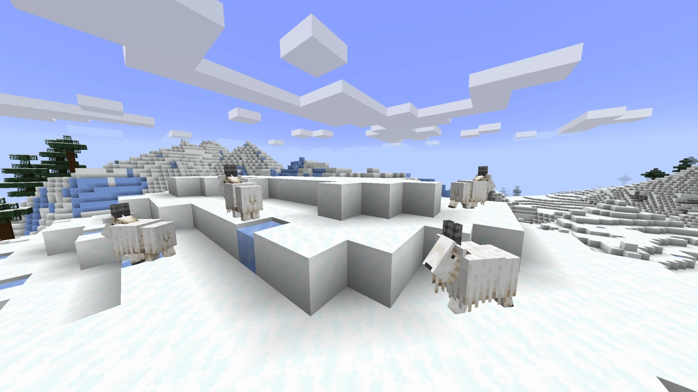 Goats in Minecraft