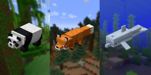 Discover Minecraft's Hidden Wildlife: Pandas, Foxes, and Dolphins