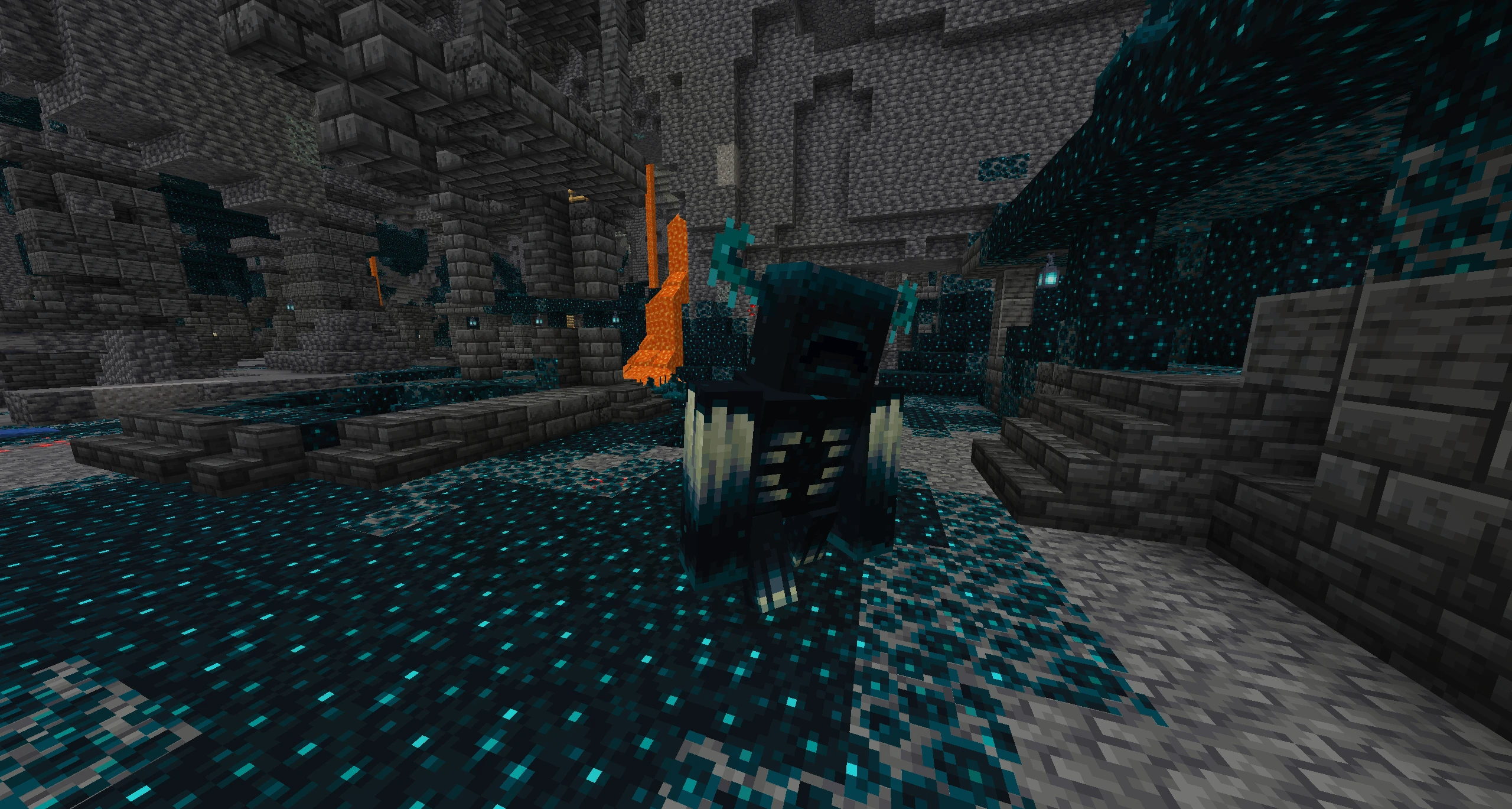Defeating the Minecraft Warden 3