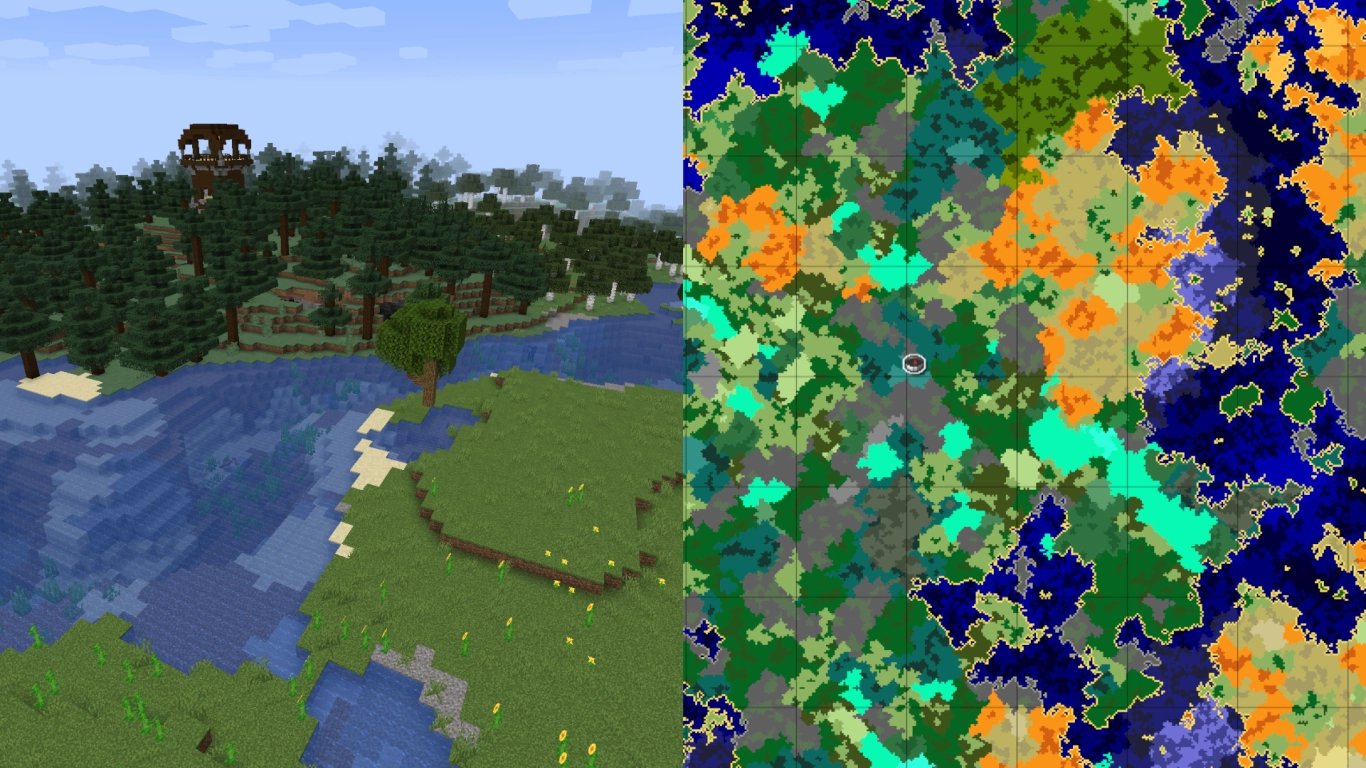 Minecraft 1.7 to 1.17: Badlands, dark forests, and mega taiga