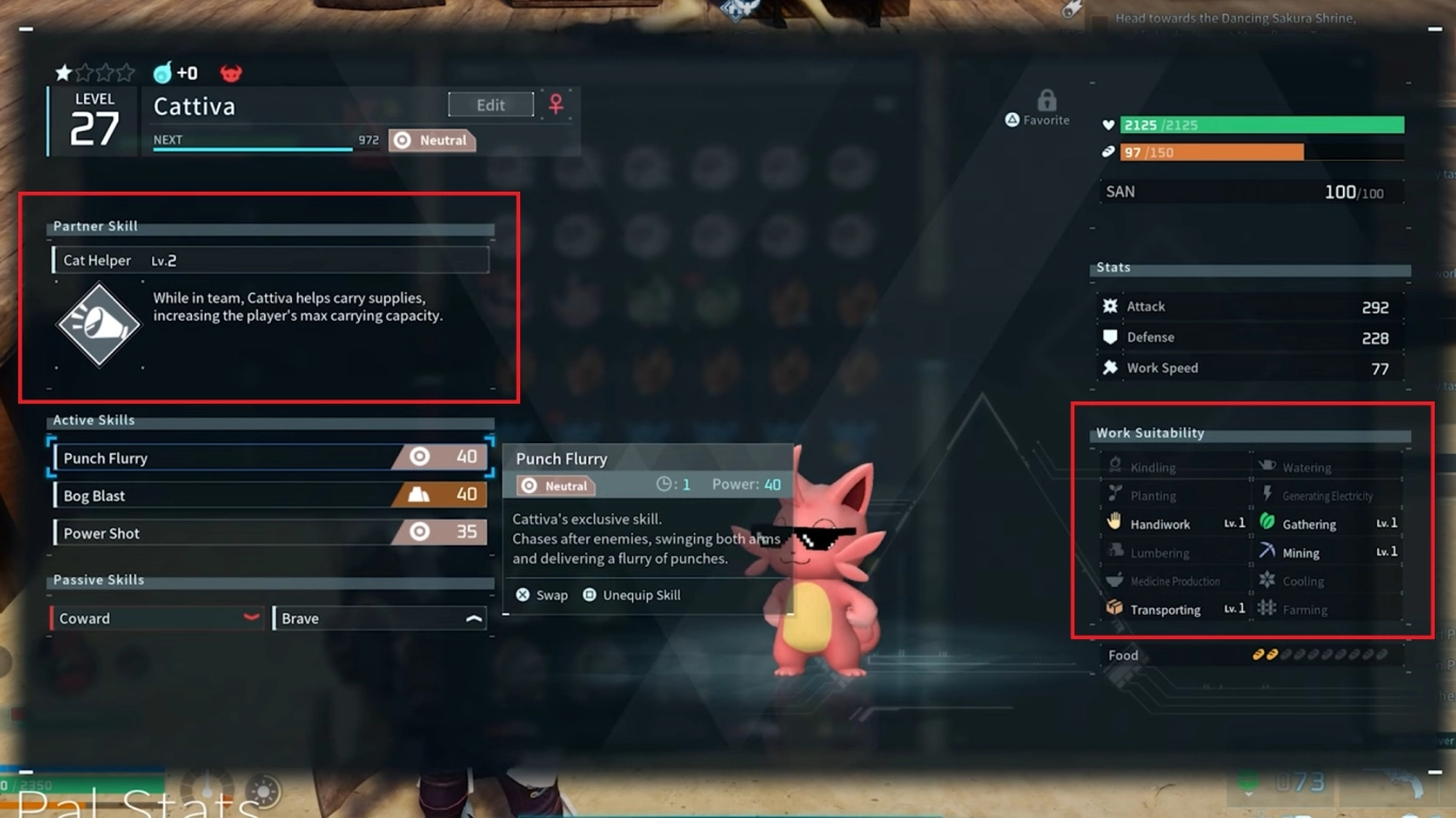 Use Partner Skills and work suitability of Pals effectively