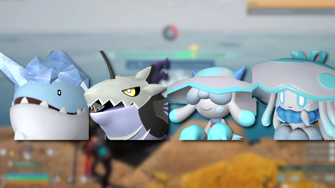 Pals with partner skills for fishing in Palworld