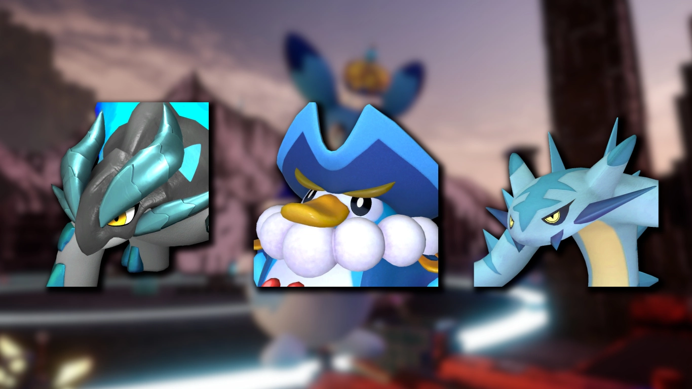 Ice Pals working in a Palworld base with cooling and farming