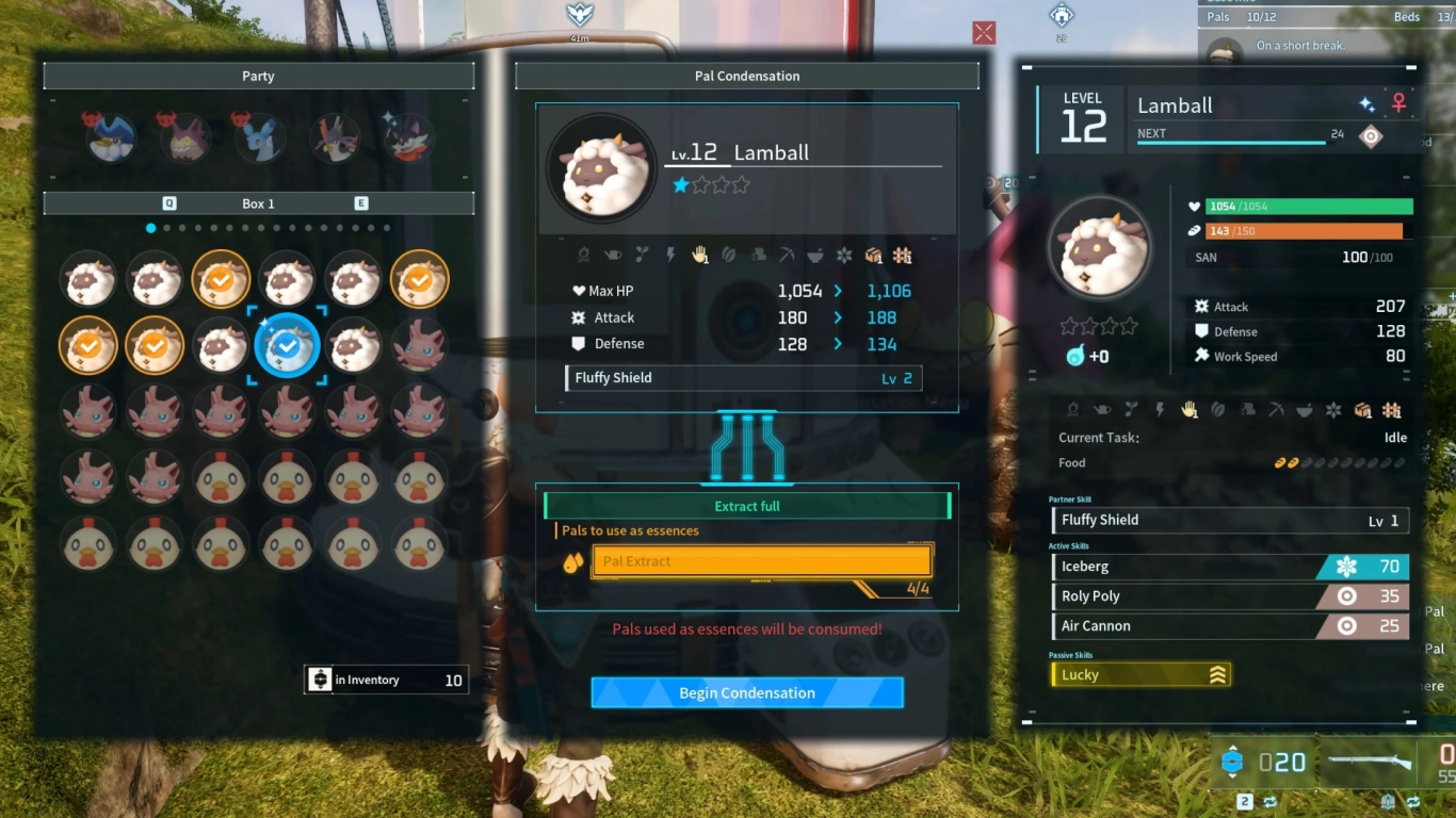 Palworld Pal Essence Condenser condensation star levels