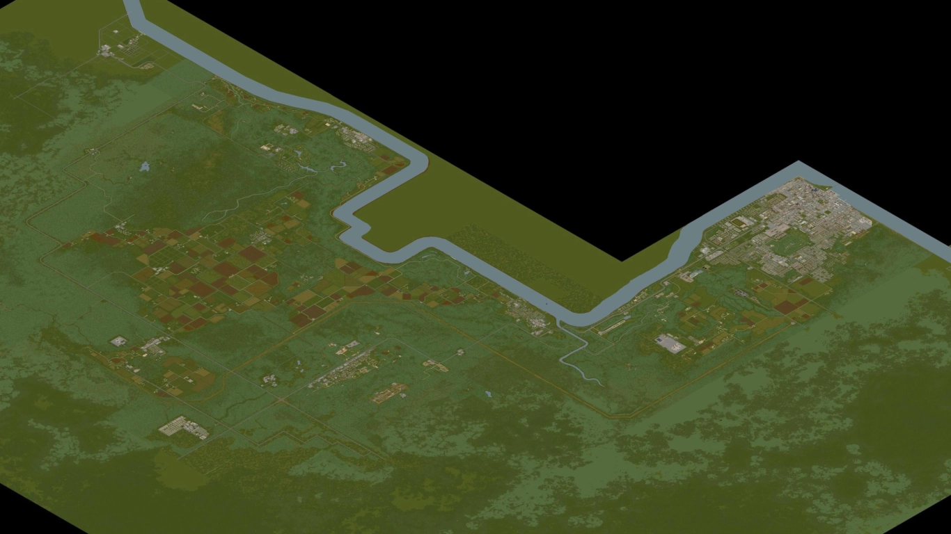 Large map in Project Zomboid