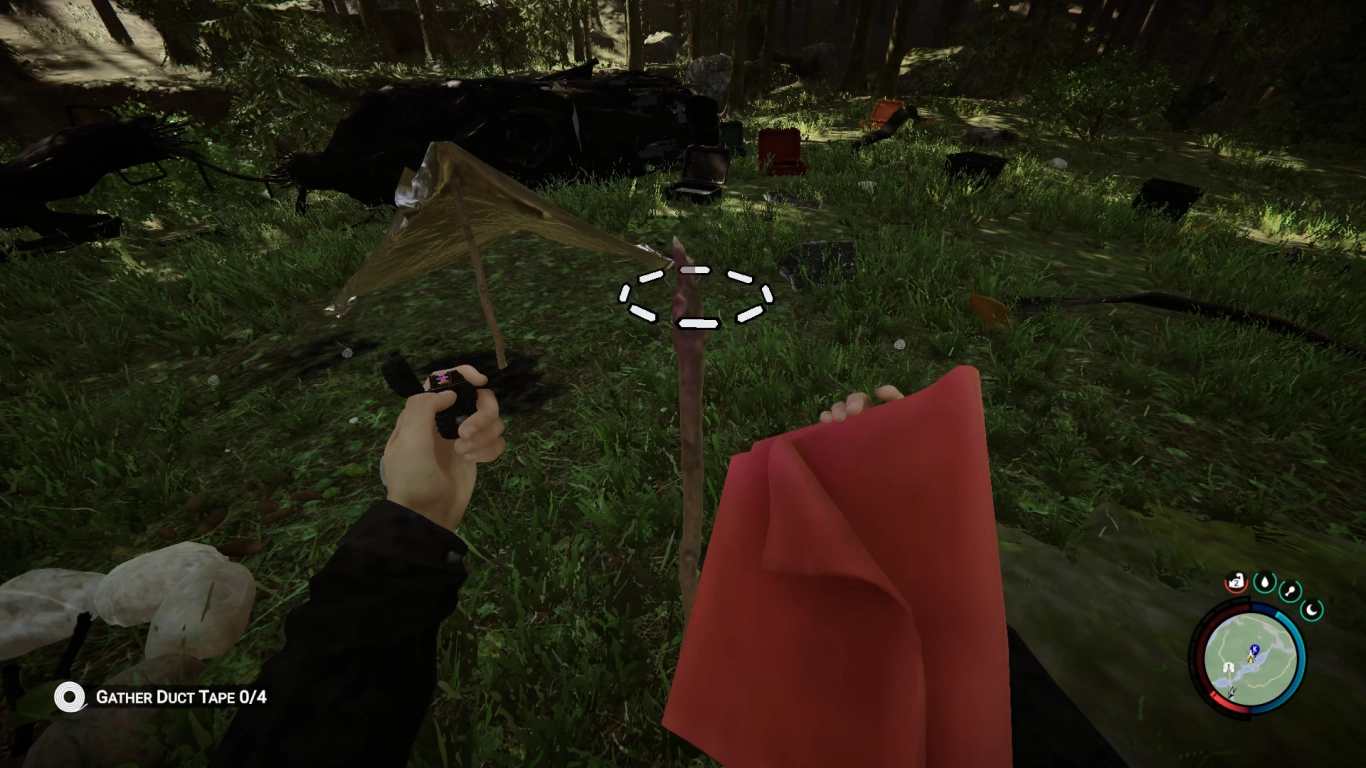 Build with sticks: fires, torches, and fences in Sons of the Forest